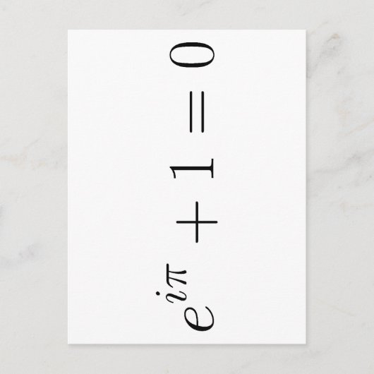 オイラーの公式 ポストカード (正面)
