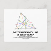 オイラーの線を知っているか？（ジオメトリ） ポストカード (正面)