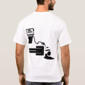 オイルによる自殺 Tシャツ (裏面)