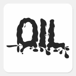オイルの黒いねばねばした粘着性があるきたない-私達は大きい油を愛しま スクエアシール