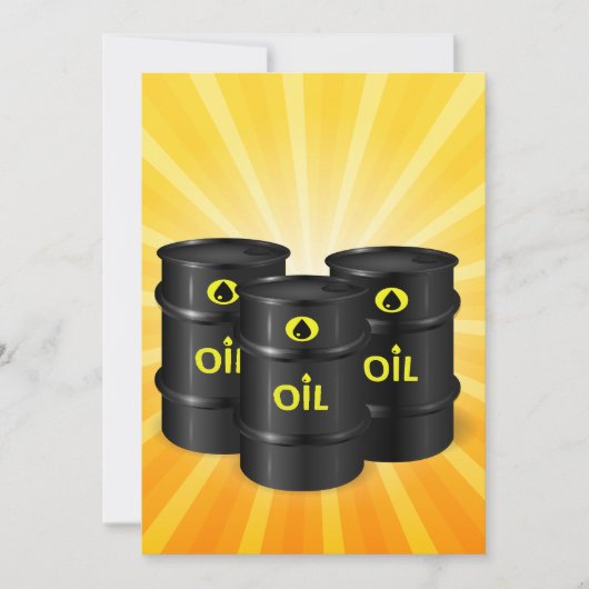 オイルドラム 招待状 (正面)