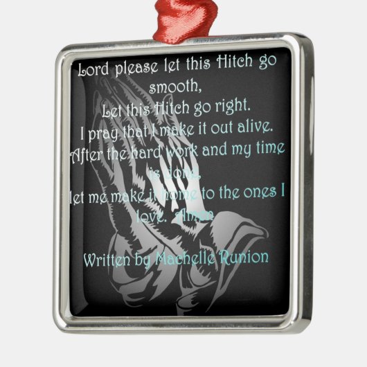 オイルフィールド祈りの言葉ルニオン メタルオーナメント (左)