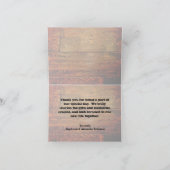 オイルフェイクウッドプランクパーソナライズされたカスタム サンキューカード (内部)