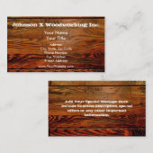 オイルフェイクドウッド板パーソナライズされたカスタム 名刺 (正面/裏面)