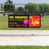 オイル交換カスタムバナー 横断幕 (インサイチュ)