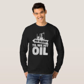 オイル掘削リグ フラッカー フラッキング 油田 1 Tシャツ (正面フル)