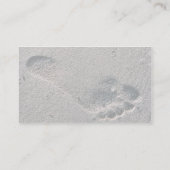 オイル足プリント 名刺 (裏面)