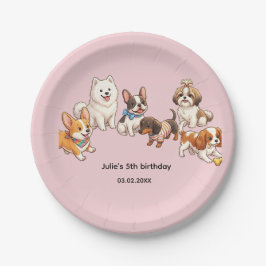 オイワイの犬の誕生日 ペーパープレート