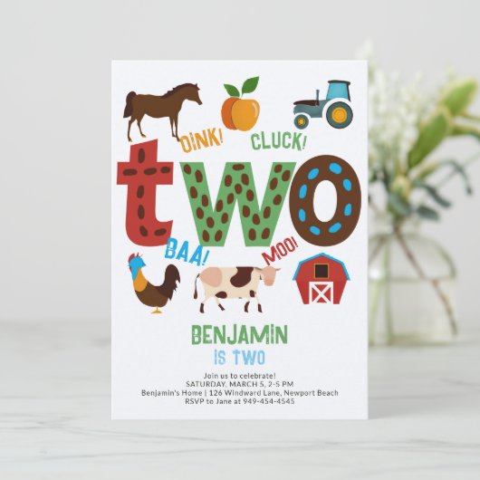 オインククラブバモーアファームバーンランチ2nd誕生日 招待状 (スタンド正面)