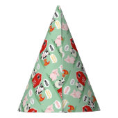 オインクバアバモーンファーム誕生日キッズ パーティーハット (裏面)