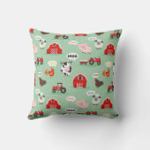 オインバアモーファーム可愛いパーソナライズされた クッション (裏面)