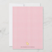 オインバカックガールモーズ納屋周囲の庭誕生日パーティーI 招待状 (裏面)