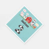 オインバモーア第2期バースデーファームアニマルキッズ スタンダードランチョンナプキン (角)