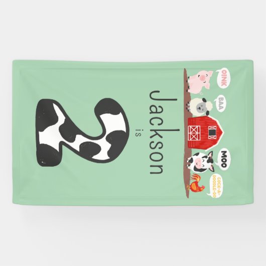 オインバモーア第2期バースデーファームアニマルキッズ 横断幕 (横)