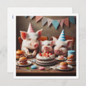 オイン!オイン!すべてのパーティー動物を呼び出す,ファーム招待状 招待状 (正面/裏面)