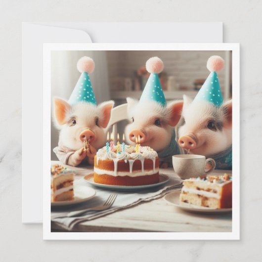 オイン!オイン!すべてのパーティー動物を呼び出す,ファーム招待状 招待状 (正面)