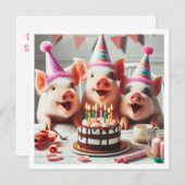 オイン!オイン!すべてのパーティー動物を呼び出す,ファーム招待状 招待状 (正面/裏面)