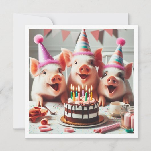 オイン!オイン!すべてのパーティー動物を呼び出す,ファーム招待状 招待状 (正面)