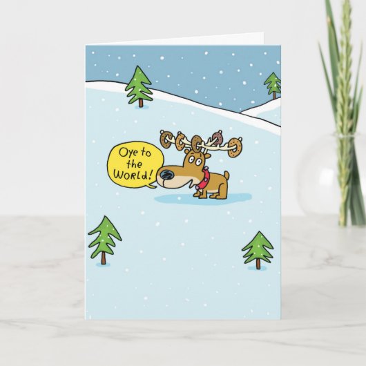 オイ・トゥ・ザ・ワールド・ハヌカー カード (正面)