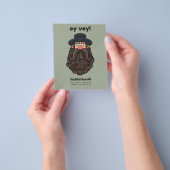 オイ ヴェイ！ユダヤ教のラビの面白いデザイン チラシ (手)