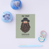 オイ ヴェイ！ユダヤ教のラビの面白いデザイン チラシ (シングル)