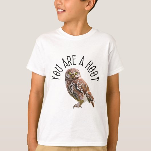 オウはフクロウだ Tシャツ (正面)