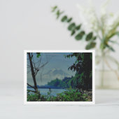 オウエン・ビーチからのレーニア山 ポストカード (スタンド正面)