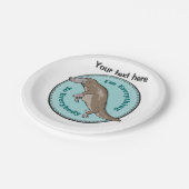 オウギク科オーストラリア動物 ペーパープレート (アングル)