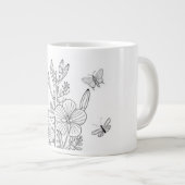 オウゴンマメ - Chamaecrista fasciculata - 在来種 ジャンボコーヒーマグカップ (正面右)
