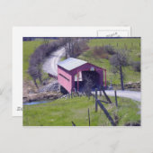 オウタウエの屋根付き橋 ポストカード (正面/裏面)