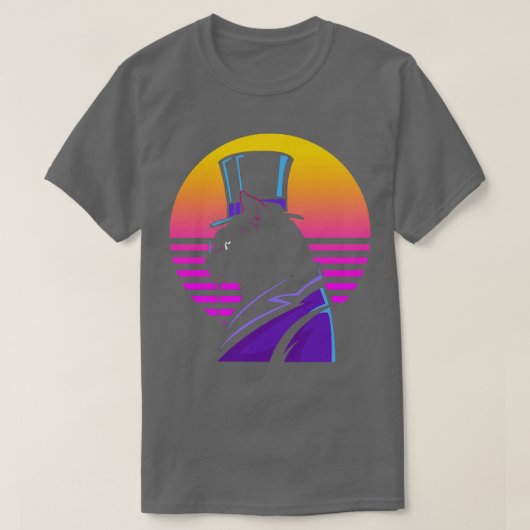オウトゥーンSteampunk猫合成波未来論 Tシャツ (デザイン正面)