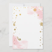 オウハウおもしろい冬誕生日招待状 招待状 (裏面)