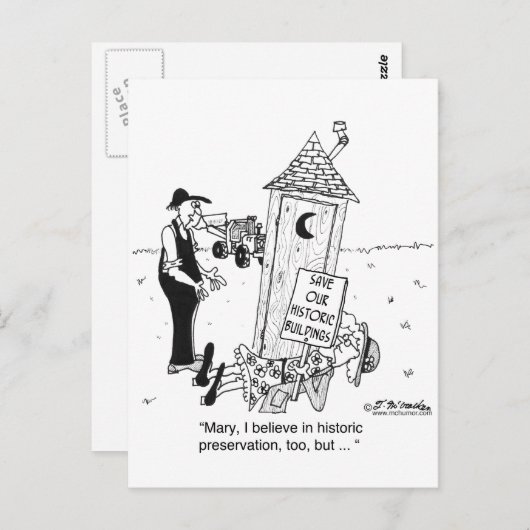 オウハウスの歴史的保存？ ポストカード (正面/裏面)