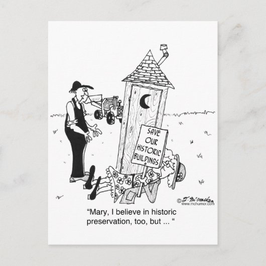 オウハウスの歴史的保存? ポストカード (正面)