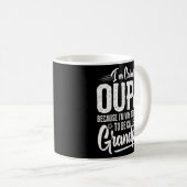 オウパおもしろいアイディアのおじいちゃん男性のお父さんSデイオウパ コーヒーマグカップ (正面右)
