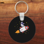 オウフ・レイクテ宇宙飛行士 キーホルダー (正面)