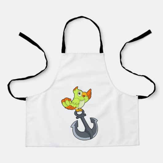 オウムいかり エプロン (正面)