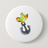 オウムいかり 缶バッジ (正面)