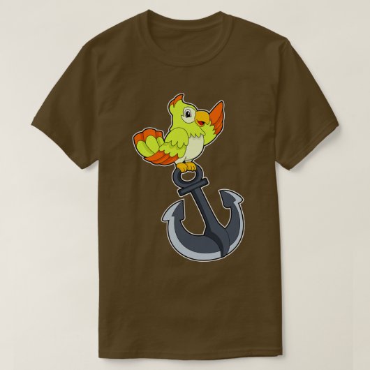 オウムいかり Tシャツ (デザイン正面)