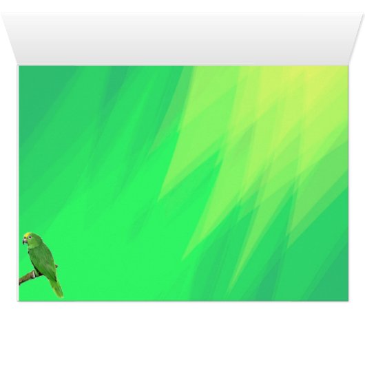 オウムおめでとうカード (内部横(下))