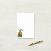 オウムおもしろいの注意 ポストイット (デスク上)