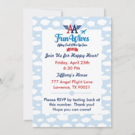 オウムおもしろい妻の招待状evite雲 招待状