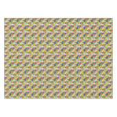 オウムおよびシュロの葉 テーブルクロス (正面(横))