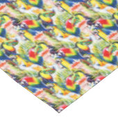 オウムおよびシュロの葉 テーブルクロス (アングル)