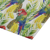 オウムおよびトロピカル・フルーツ カッティングボード (角)