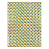 オウムおよびトロピカル・フルーツ テーブルクロス (正面)