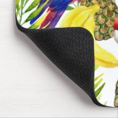 オウムおよびトロピカル・フルーツ マウスパッド (コーナー)