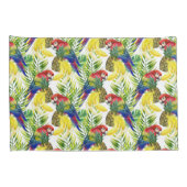 オウムおよびトロピカル・フルーツ 枕カバー (裏面-右)