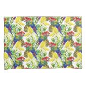 オウムおよびトロピカル・フルーツ 枕カバー (正面右)