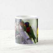 オウムおよびLorikeetsのマグ モーフィングマグカップ (中央)